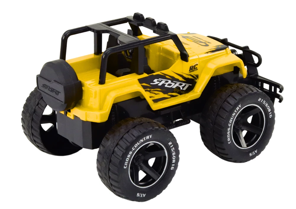 Lean Toys Nuotoliniu būdu valdomas bekelės automobilis RC 1:18 geltonas