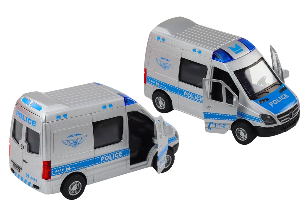 Lean Toys 1:32 Policijos Automobilis su Šviesomis ir Garsais