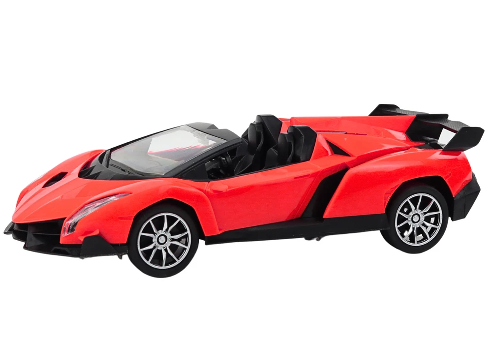 Lean Toys Nuotoliniu būdu valdomas raudonas sportinis automobilis RC 1:16
