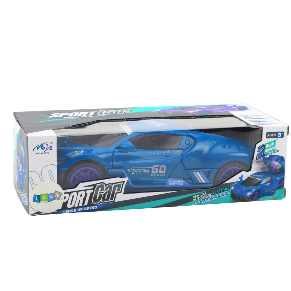 Lean Toys interaktyvus sportinis automobilis su šviesos ir garso efektais 360°