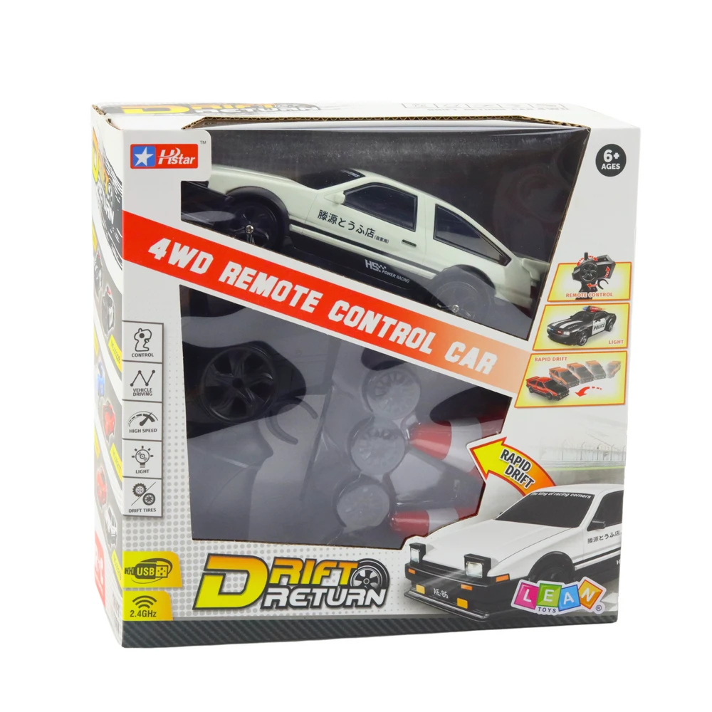 Lean Toys Nuotoliniu būdu valdomas driftinis automobilis RC 4WD