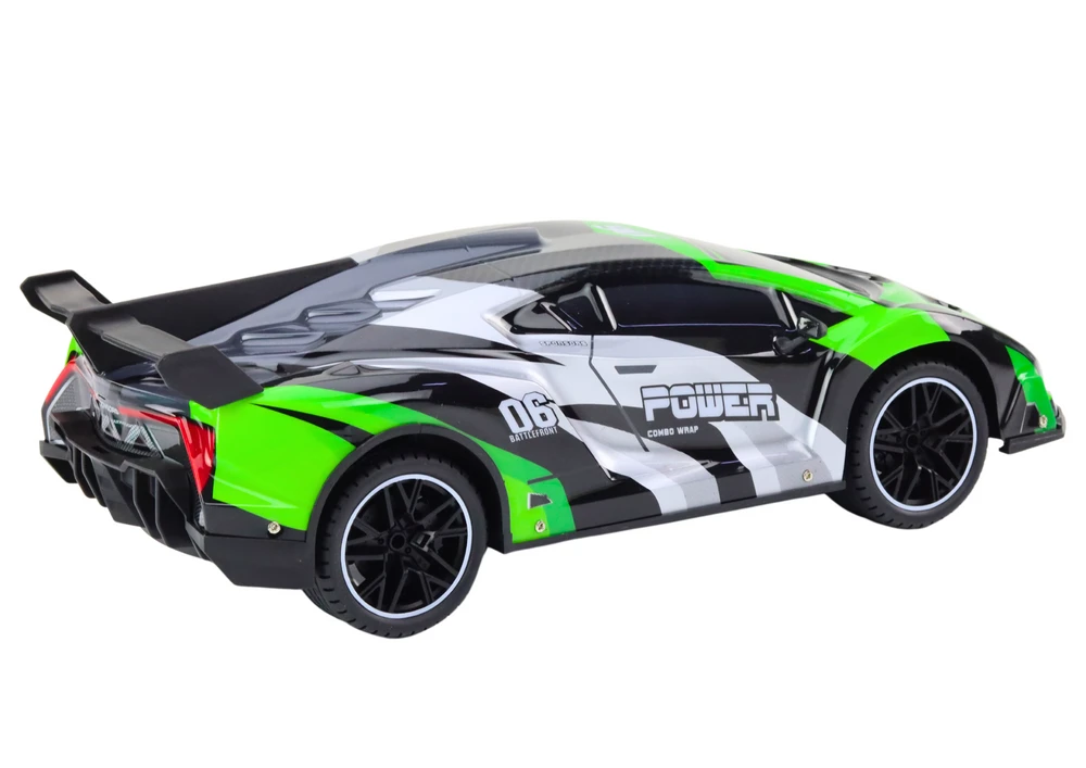 Lean Toys Nuotoliniu Būdu Valdomas Sportinis Automobilis 1:10, 25 km/h, Žalias