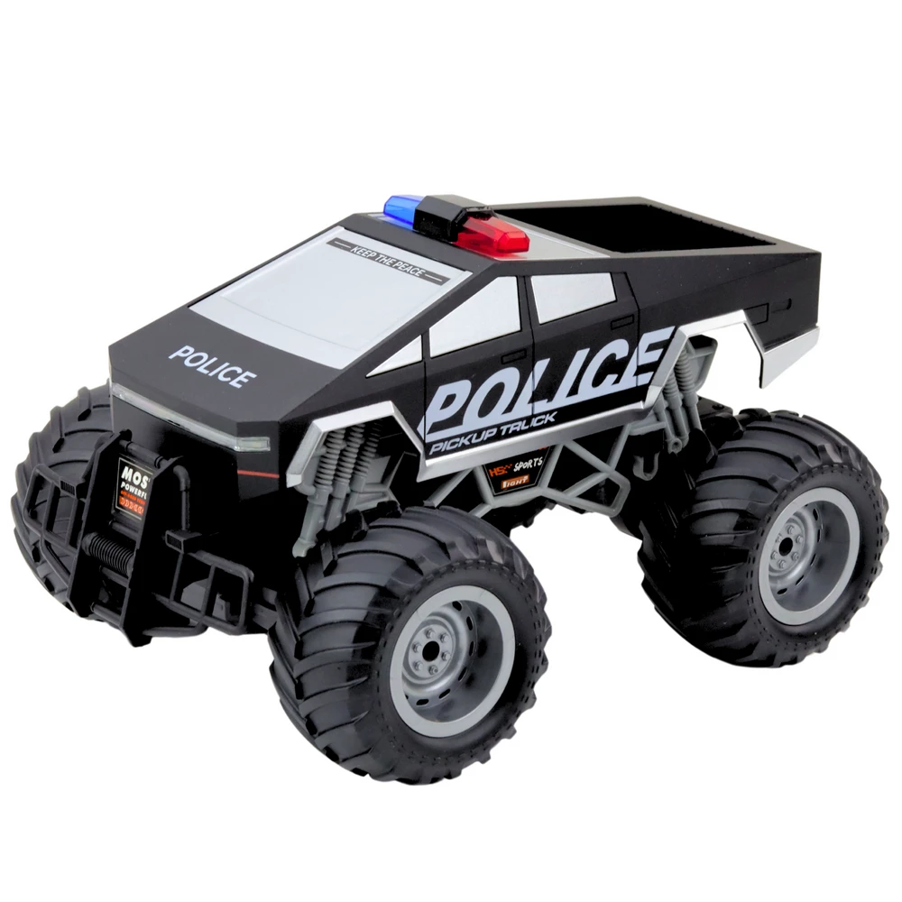 Lean Toys Nuotoliniu būdu valdomas policijos visureigis 1:16
