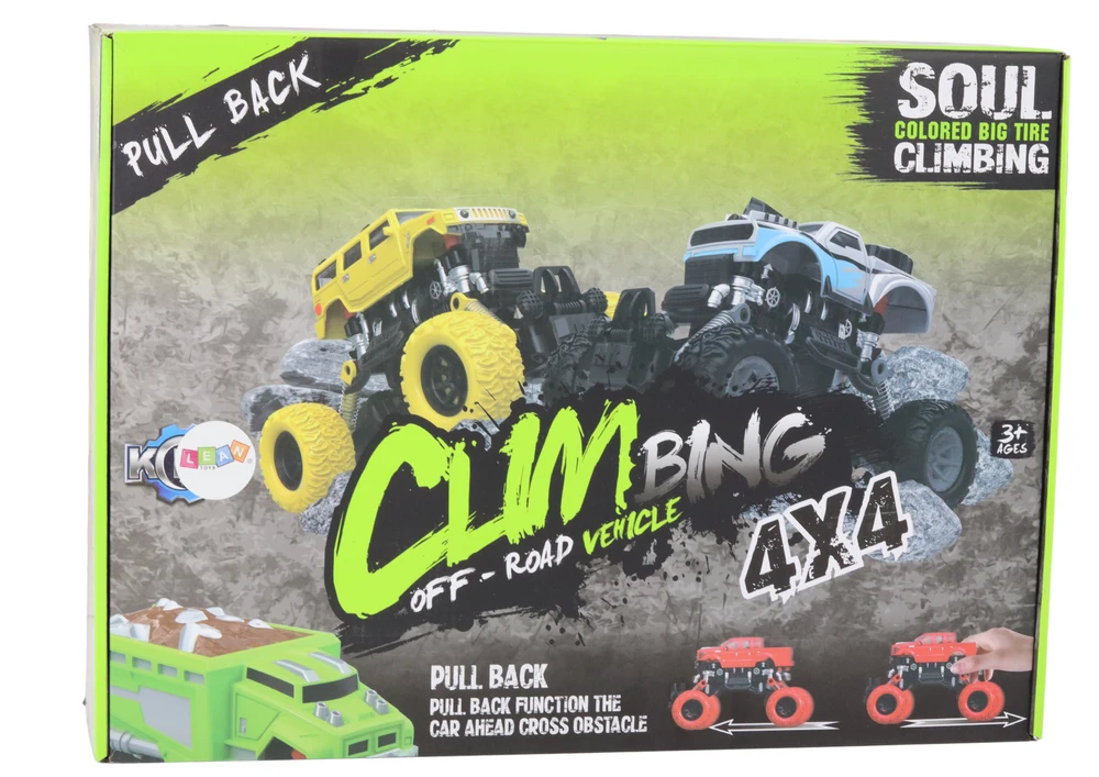 Lean Toys Mašinėlė Off-Road Climbing Car 4x4 Drive Shock Absorbers