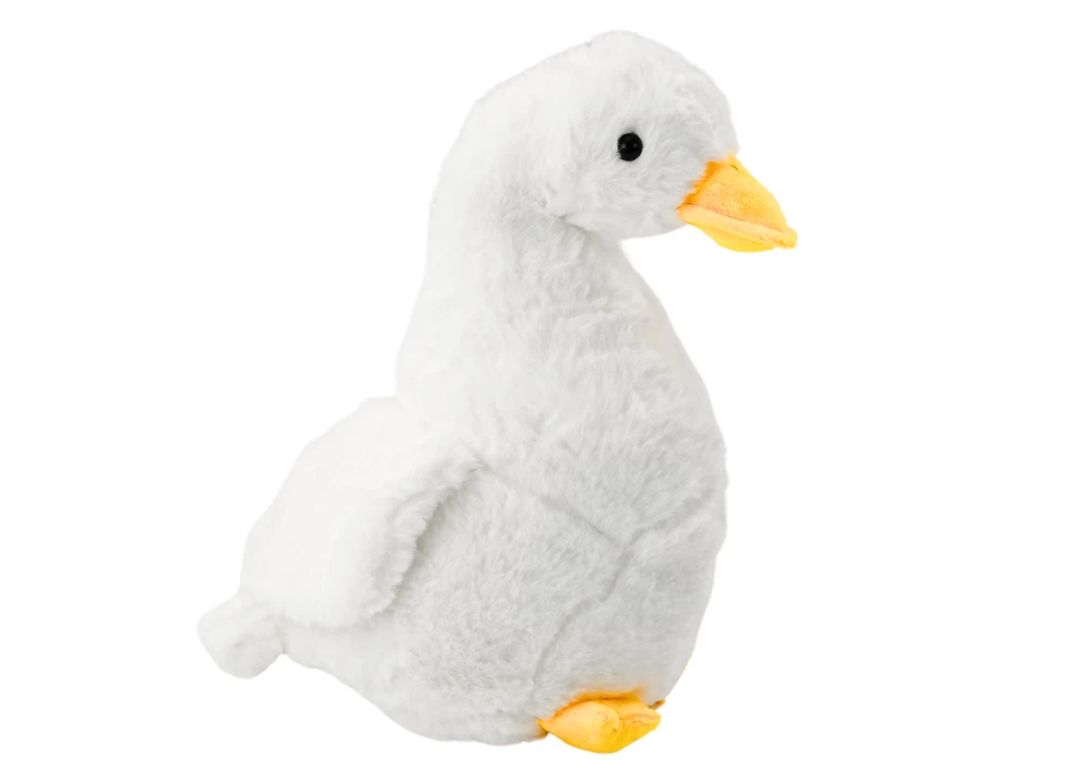 Biała Pliušinė Žąsis 30cm CE Sertifikuota