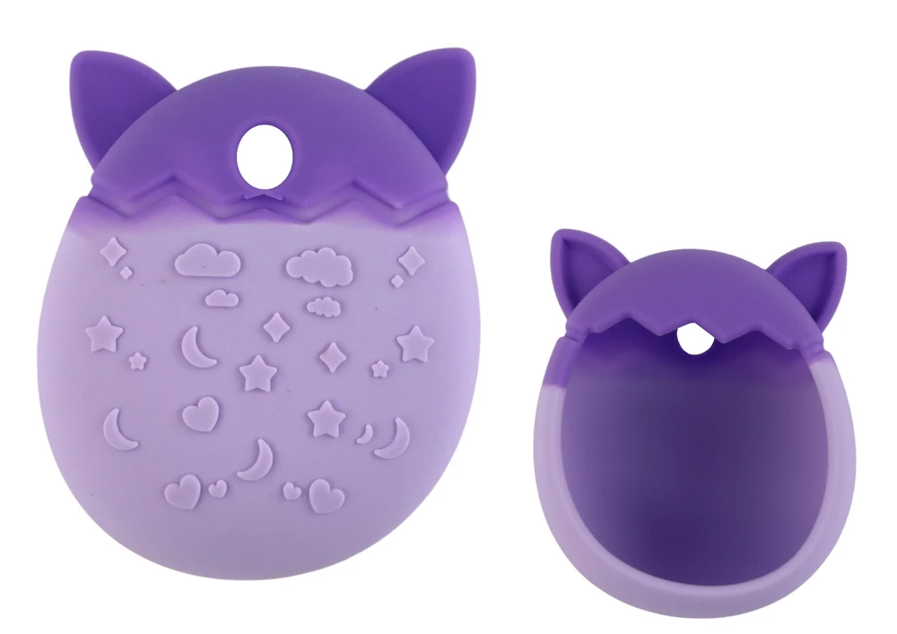 Etui Katės formos silikoninis dėklas 8x6x3 cm