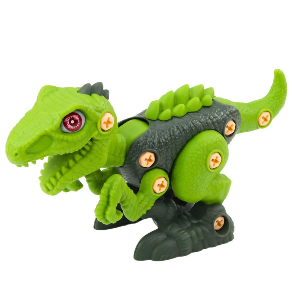 Lean Toys Dinozauras su žaliu gręžtuvu
