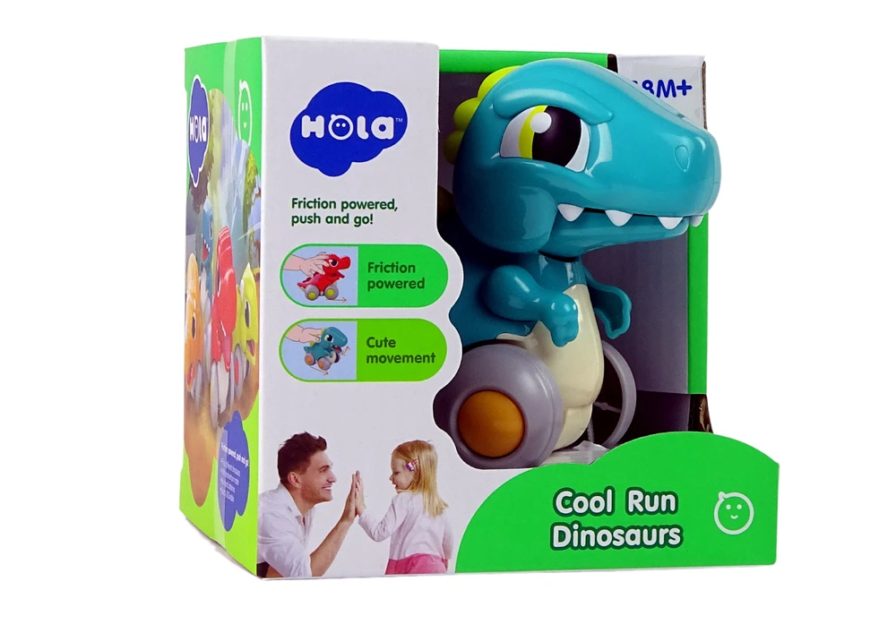 Lean Toys Dinozauras Spinozauras ant ratų Hola, mėlynas
