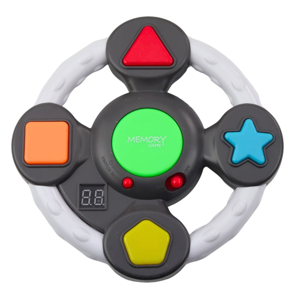 Dėlionė Lean Toys Elektroninis atminties žaidimas vairas su šviesomis ir garsais