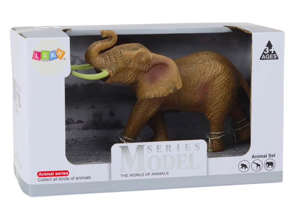 Lean Toys Kolekcinė Afrikos Dramblių Figūrėlė