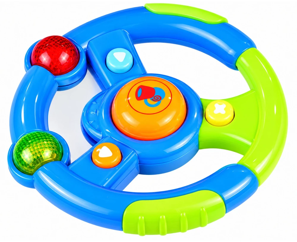 Lean Toys Edukacinis rinkinys Vairuotojas Raktai Pultas Telefonas Vaikams Šviesos Garsai