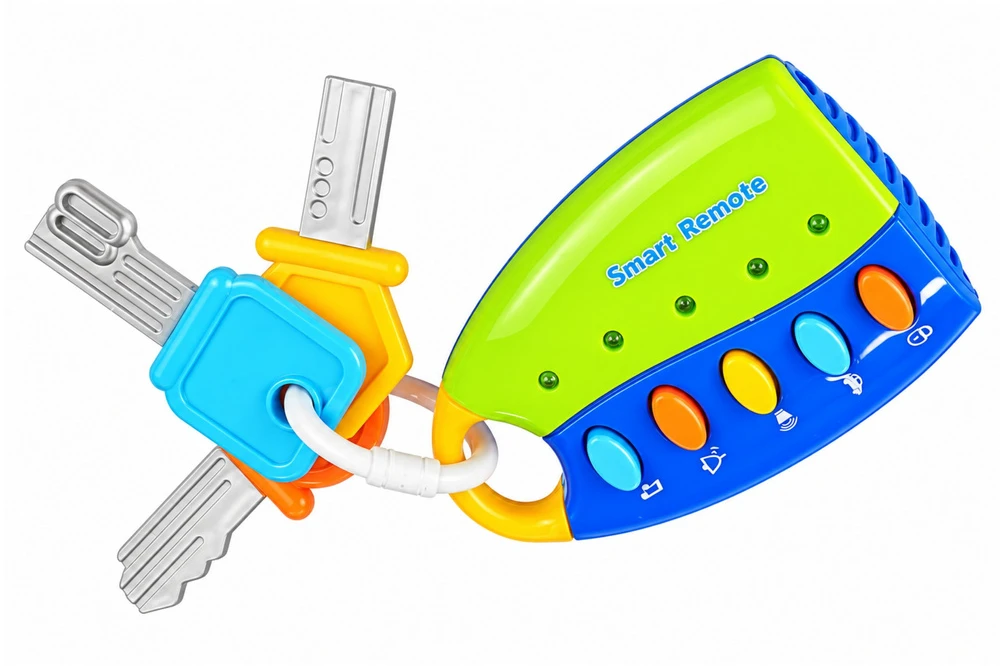 Lean Toys Edukacinis rinkinys Vairuotojas Raktai Pultas Telefonas Vaikams Šviesos Garsai