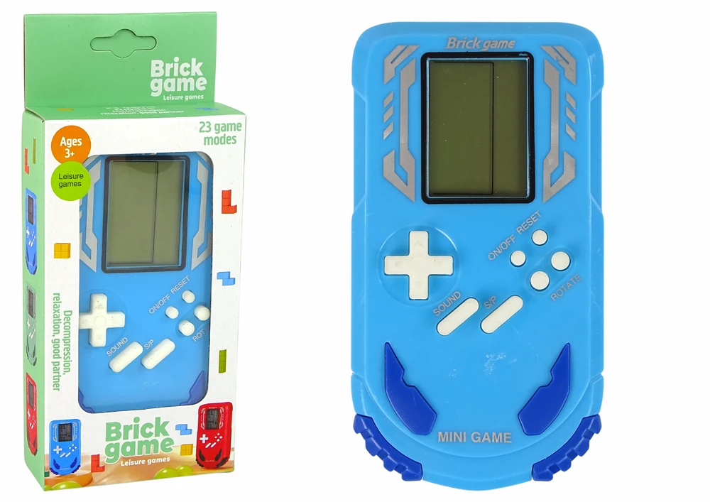 Lean Toys Elektroninis žaidimas Tetris, mėlynas