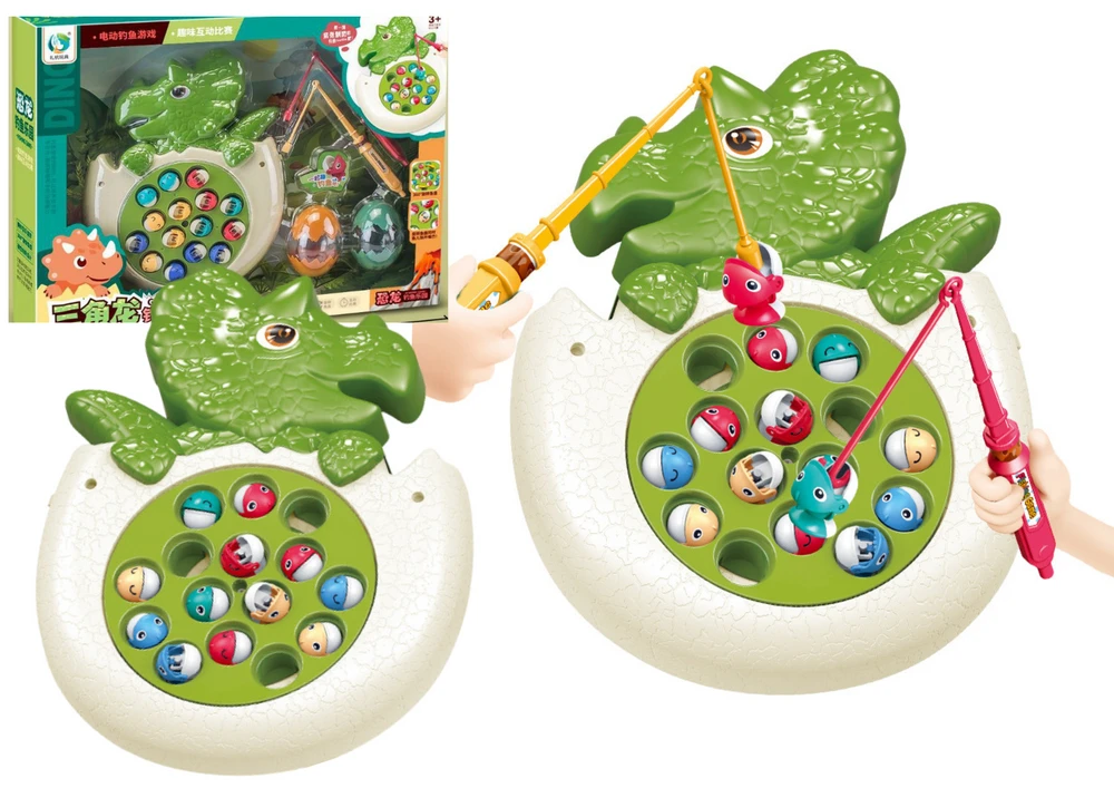 Lean Toys Žaidimas su Žvejojimo Meškere ir Dinozauru