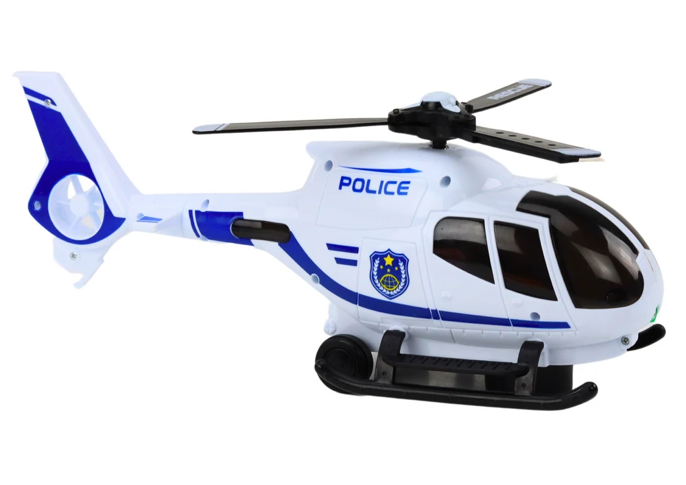 Lean Toys Policijos sraigtasparnis su šviesomis ir garsais