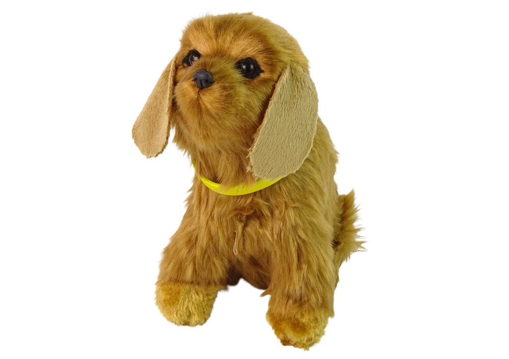 Lean Cars Interaktyvus žaislinis šuo Cocker Spaniel, 19x17x13 cm, rudas