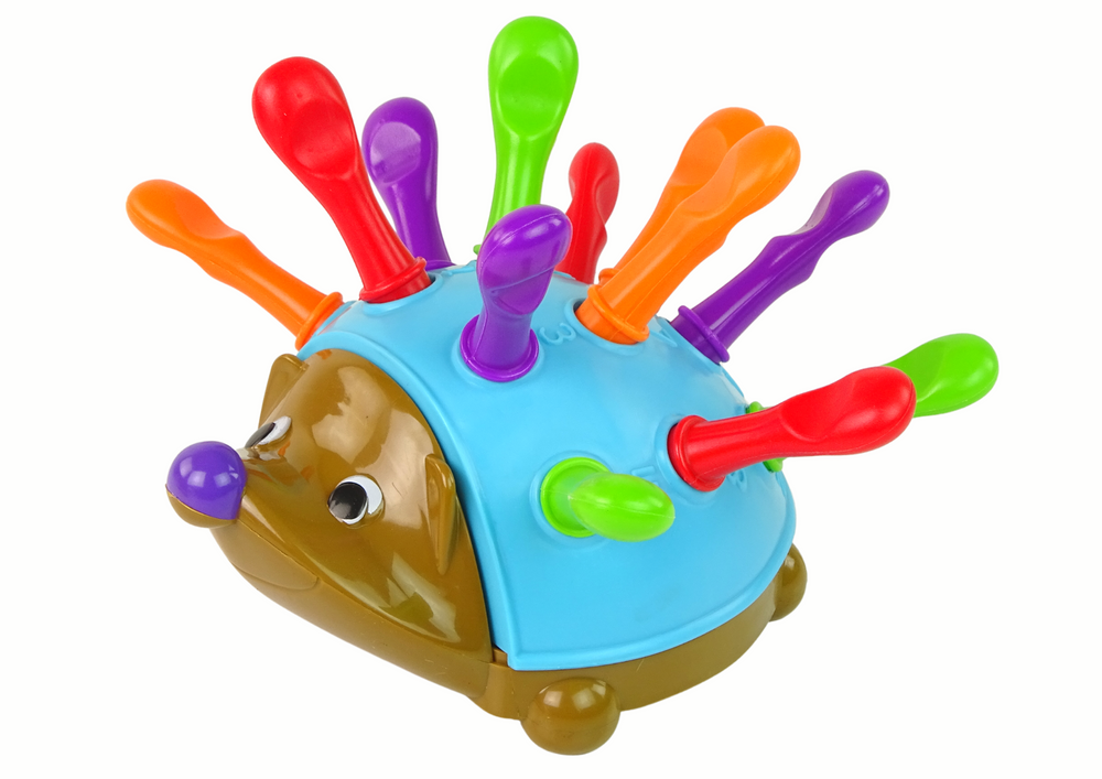 Jeżyk Lean Toys Ežiuko galvosūkis Mėlynos spalvos Spalvingi smaigaliai