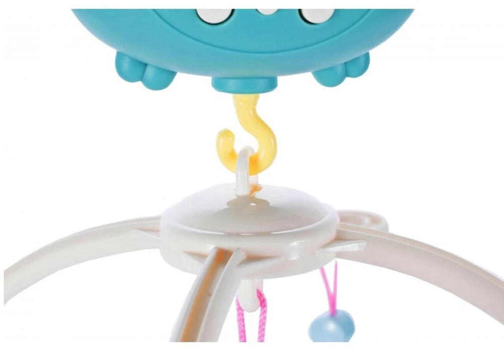 Lean Toys Muzikinė karuselė su lempa ir barškučiais kūdikiams