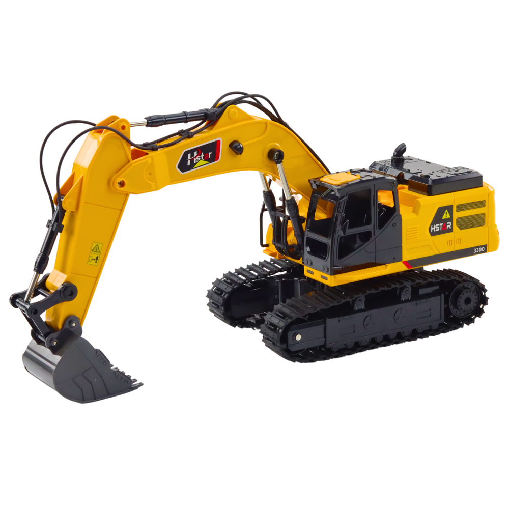 Lean Toys Nuotoliniu būdu valdomas RC ekskavatorius 9CH 2.4G