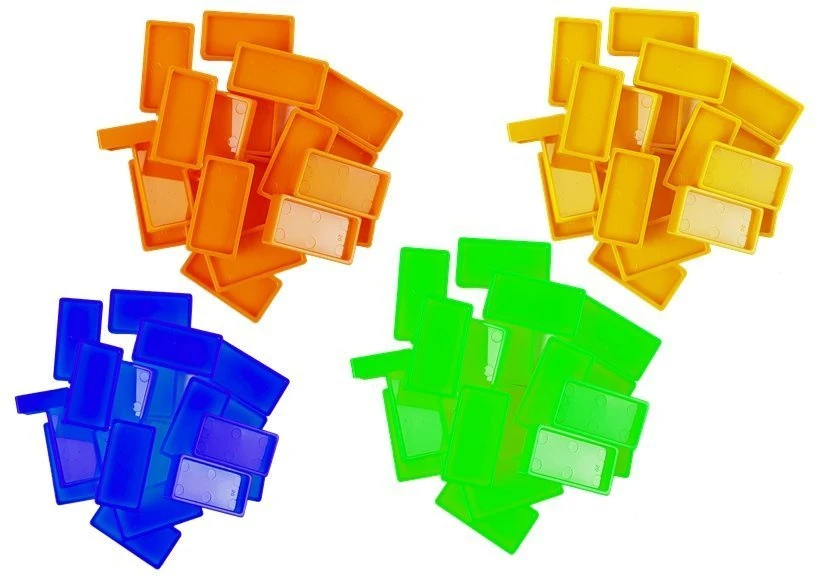 Lean Toys Dėlionė su LED Lokomotyvu ir Domino Kaladėlėmis