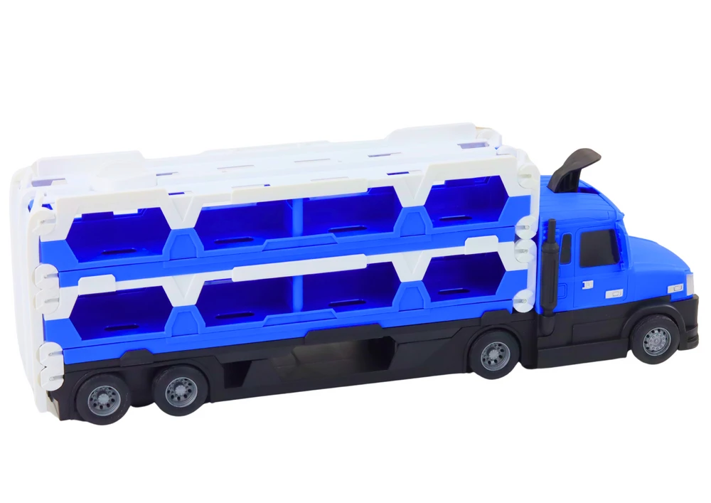 Lean Toys Lora 2in1 Vilkikas ir Lenktynių Trasa su Šviesomis ir Garsais