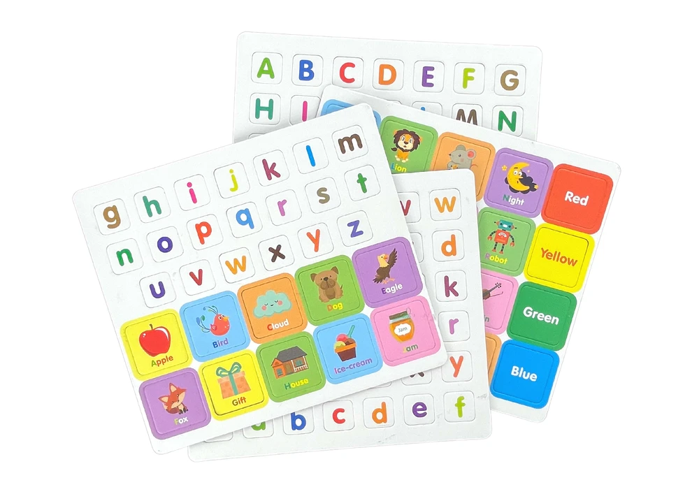 Magnetinė dėlionių knyga Lean Toys Anglų abėcėlės paveikslėliai