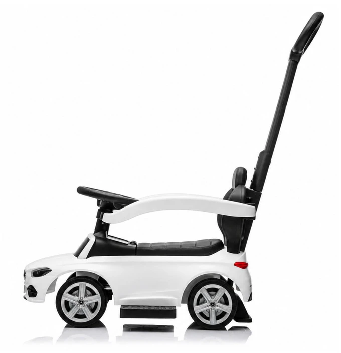 Jeździk Paspiriamas automobilis Mercedes 3in1 baltas