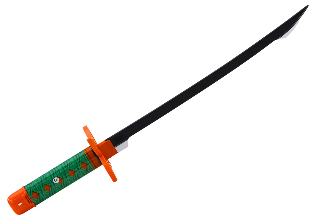 Lean Toys Samurajų Kalavijas su Garsu, Žalia Rankena, 56 cm
