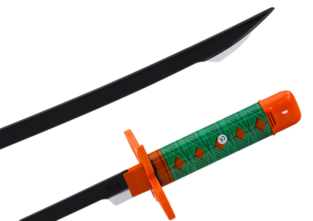 Lean Toys Samurajų Kalavijas su Garsu, Žalia Rankena, 56 cm