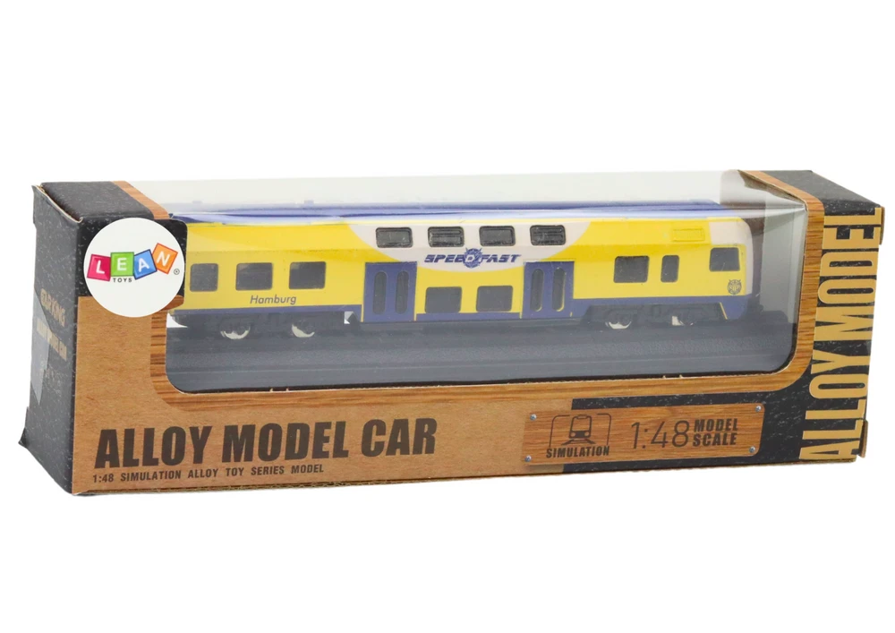 Lean Toys Kolekcinis traukinio modelis 1:48 metalinis