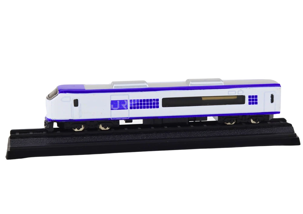 Lean Toys Kolekcinis modelinis geležinkelio vagonas 1:48, metalinis, baltai mėlynas
