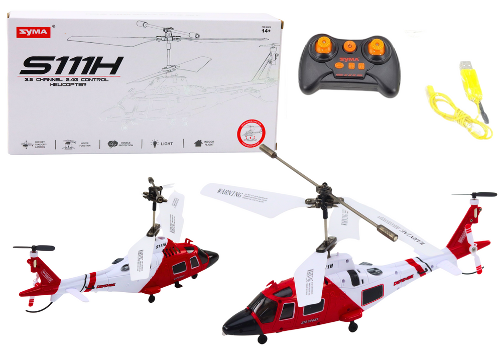Helikopter Nuotoliniu būdu valdomas sraigtasparnis Syma S111H su giroskopu