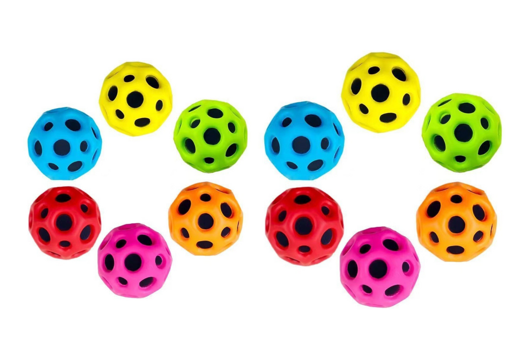 Lean Toys Šviečiantis kamuoliukas su įdubimais 6cm
