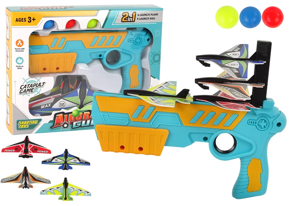 Žaislinis šautuvas su lėktuvu Lean Toys