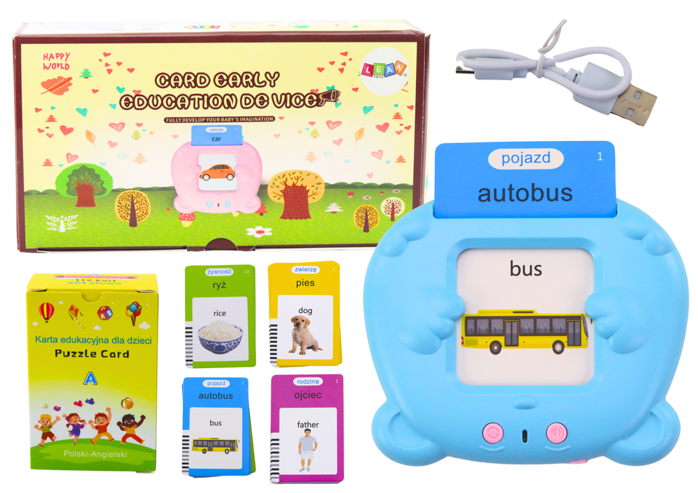 Tablet Mokomasis planšetinis kompiuteris 224 žodžiai mėlynas