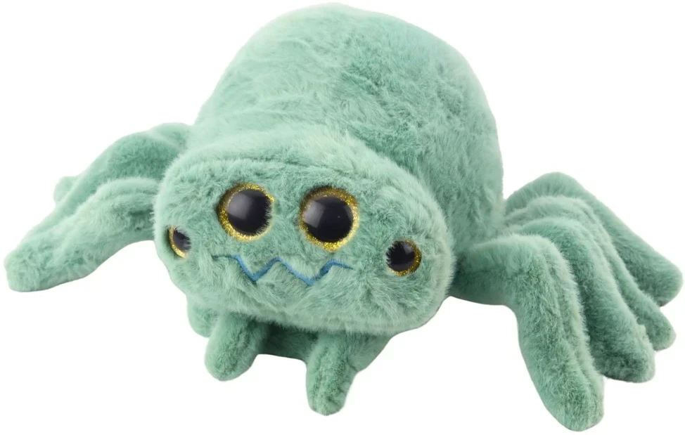 Lean Toys Pliušinis žaislas - žalias voras, 30 cm