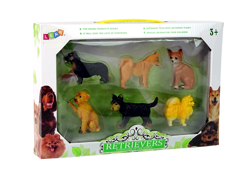 Zestaw Šunų figūrėlių rinkinys Lean Toys, 6vnt