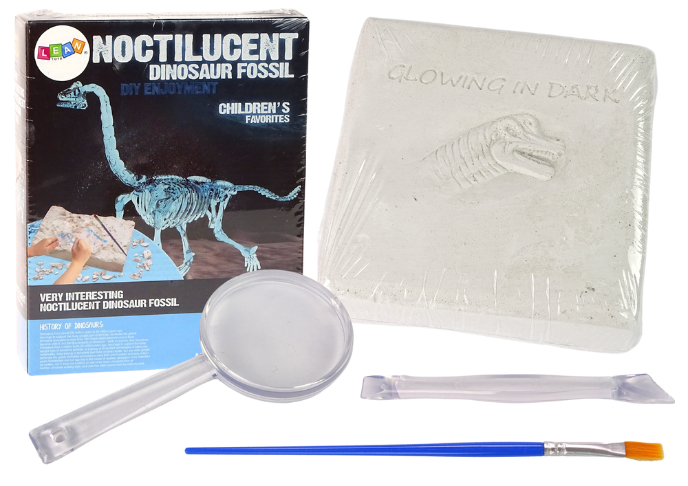 Zestaw Archeologijos kasinėjimų rinkinys dinozauro skeleto 3D brachiozauro holograma