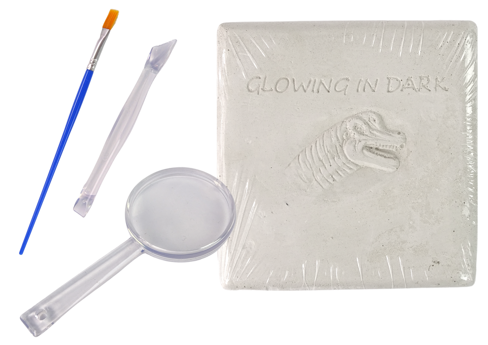 Zestaw Archeologijos kasinėjimų rinkinys dinozauro skeleto 3D brachiozauro holograma