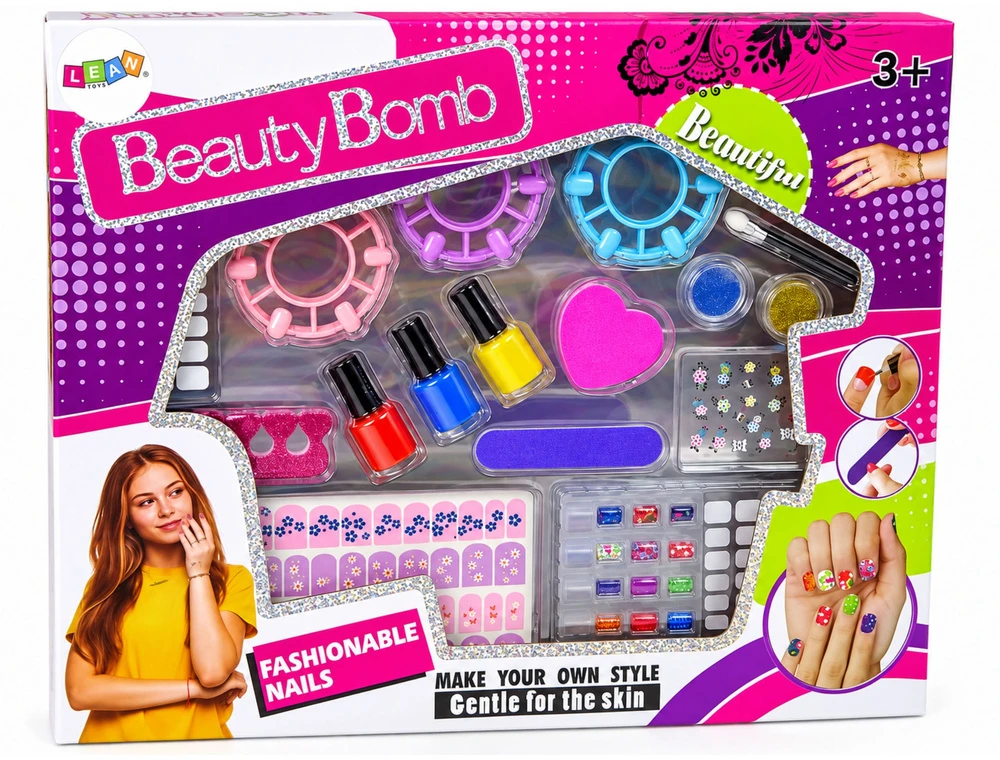 Lean Toys Nagų dažymo rinkinys vaikams