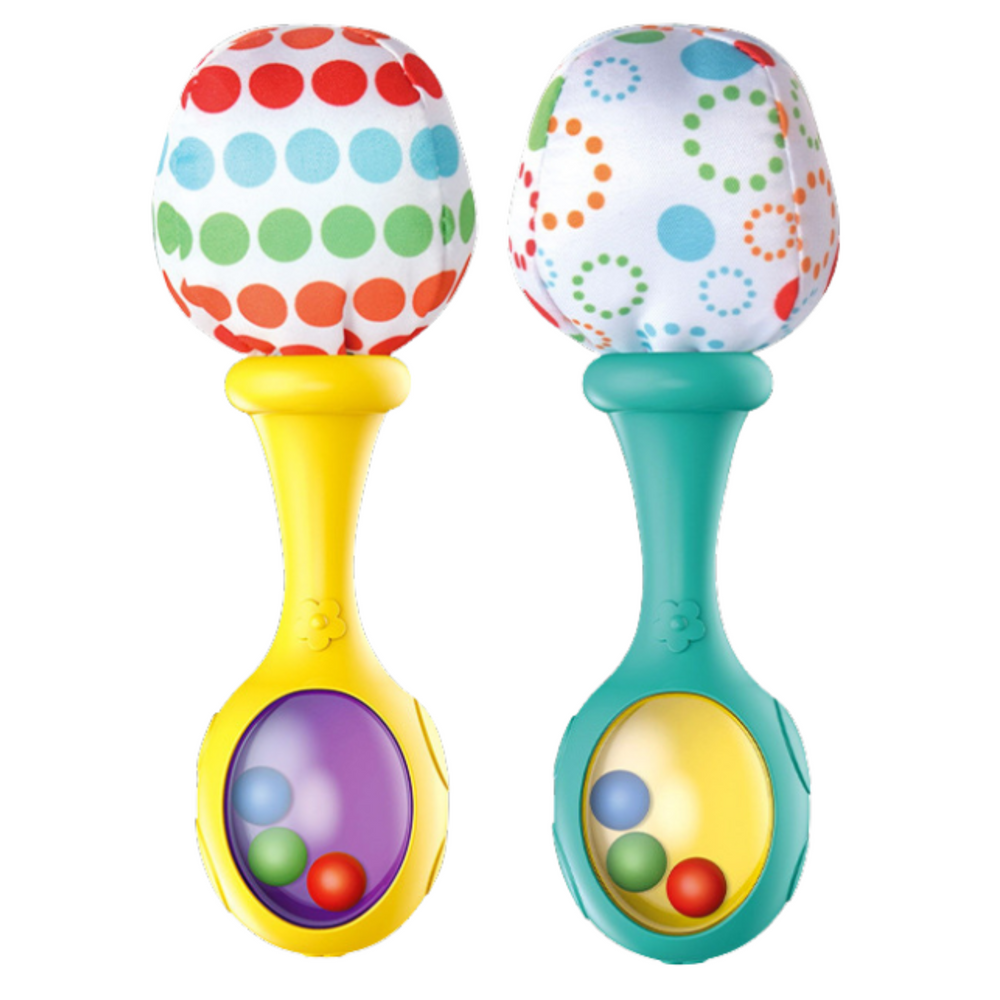 Lean Toys Sensorinių Barškučių Rinkinys su Minkštu Kamuoliuku