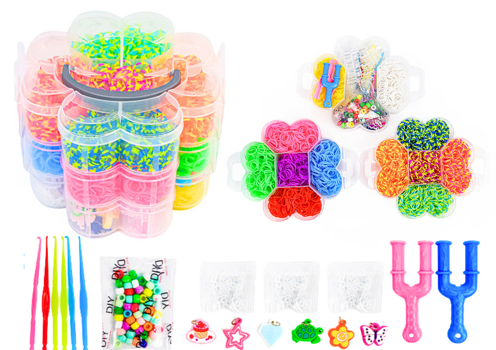 Lean Toys Gumelių Rinkinys Apyrankėms Kurti, 4500 vnt.