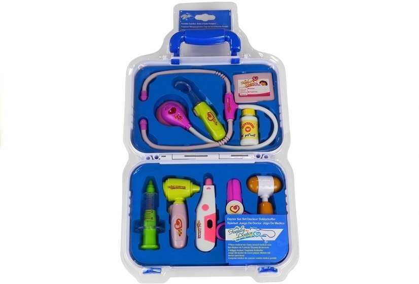 Lean Toys Medicininio rinkinio lagaminas su priedais gydytojams