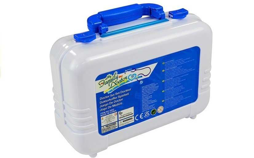 Lean Toys Medicininio rinkinio lagaminas su priedais gydytojams