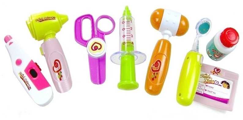Lean Toys Medicininio rinkinio lagaminas su priedais gydytojams