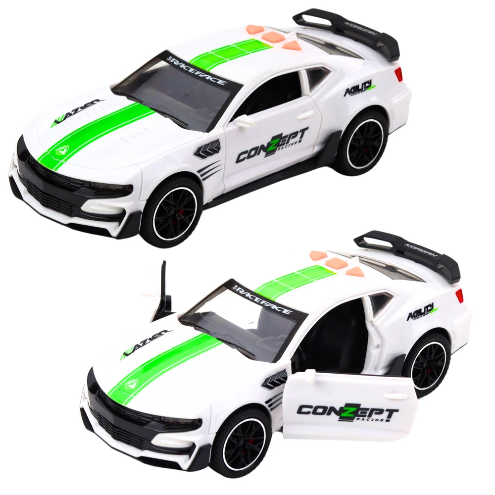 Lean Toys Žaislinis lenktyninis automobilis su šviesomis ir garsais, 17.5 cm