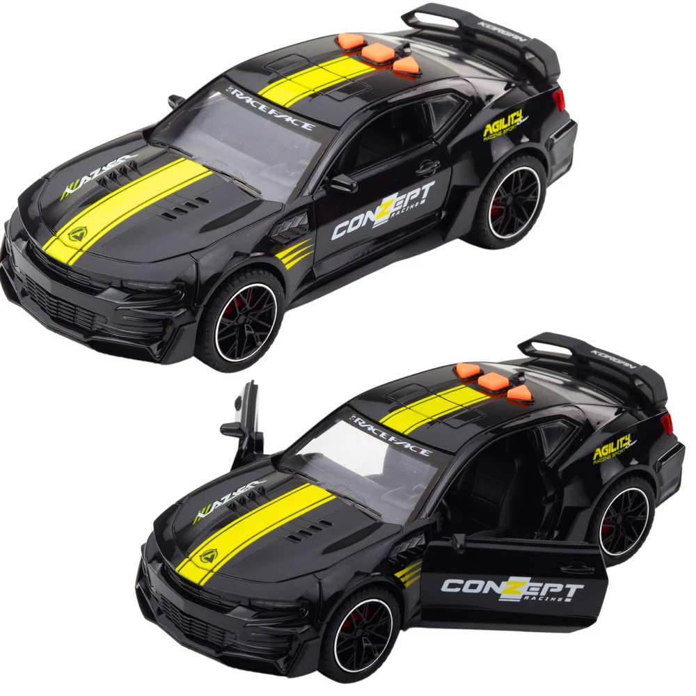 Lean Toys Žaislinis lenktyninis automobilis su šviesomis ir garsais, 17.5 cm