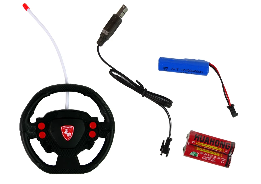 Lean Cars Nuotoliniu būdu valdomas keleivinis lėktuvas Lean Toys, baltas