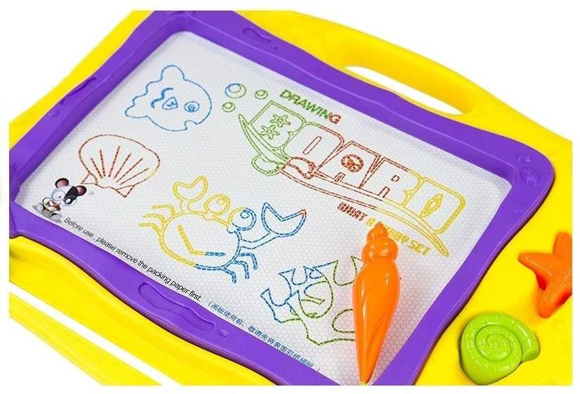 Lean Toys Jūros užrašų lenta + 3 spalvoti fono antspaudai