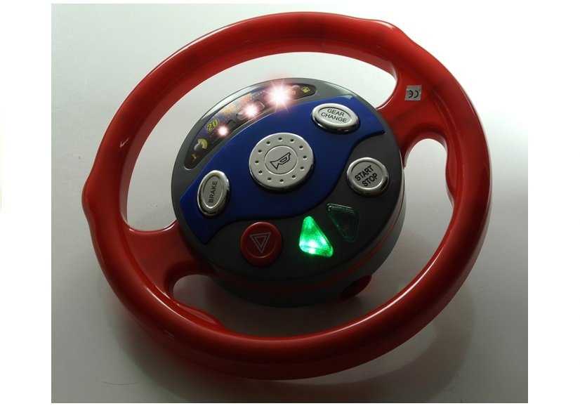 Lean Toys Vairo automobilio simuliatorius su siurbtukais vaikams, šviesomis ir garsais